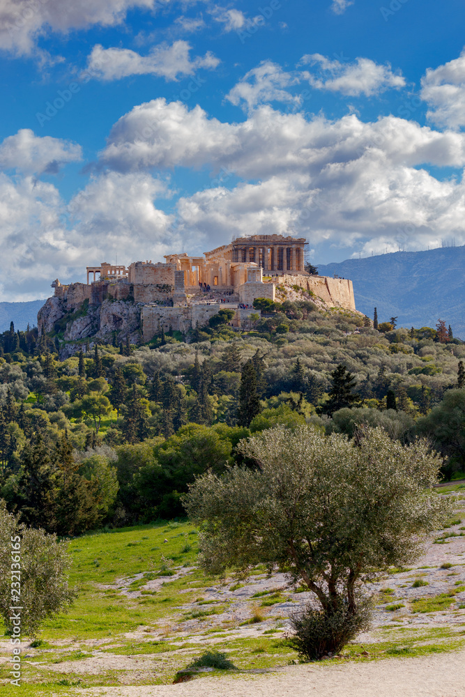 Athens. The Parthenon on the Acropolis.