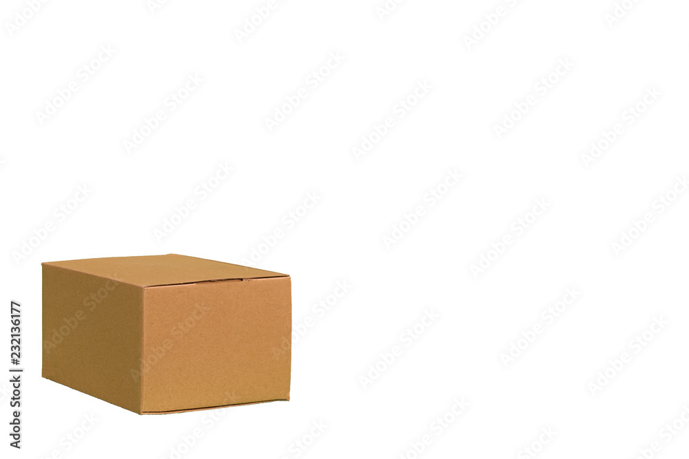 Separate box on white background isolated Separate box on white background isolated