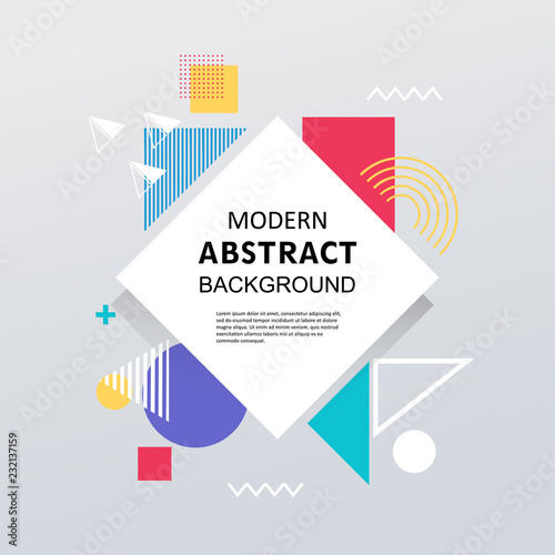 Modern geometric abstract pattern design and background with badge. Use for modern design, covers, template, decorated, brochure, flyers.