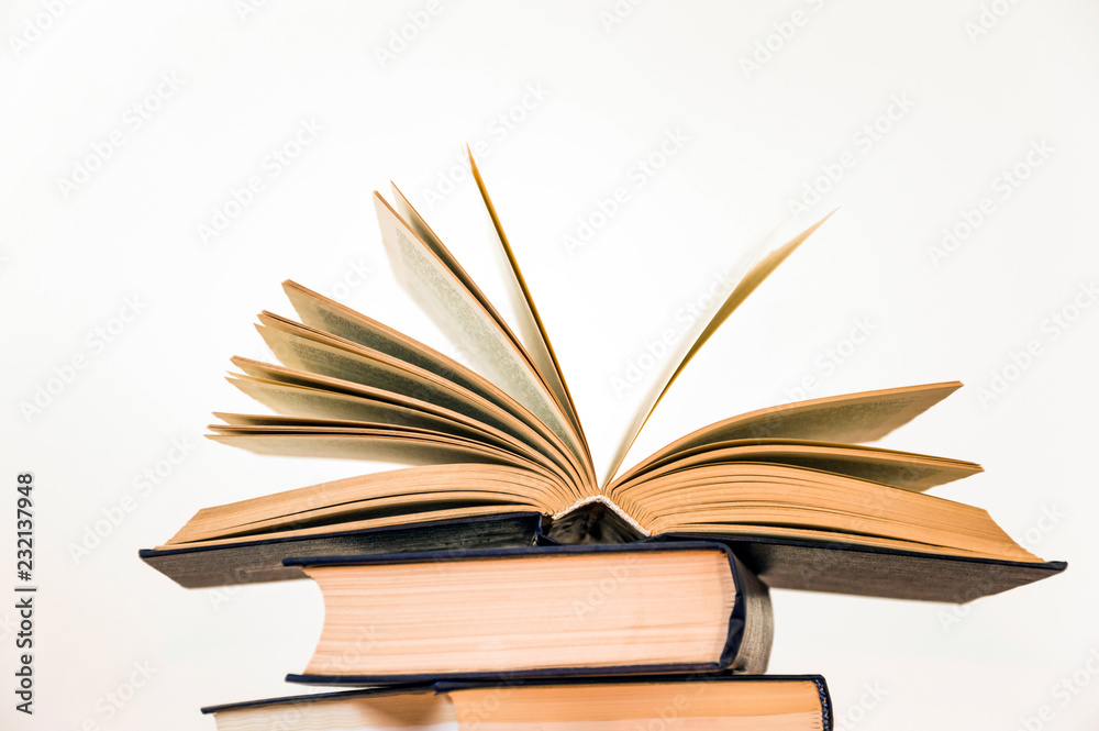 Fototapeta premium open book on a light background