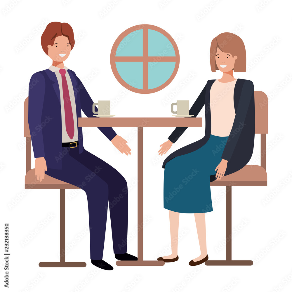 couple drinking coffee in the living room couple drinking coffee in the living room