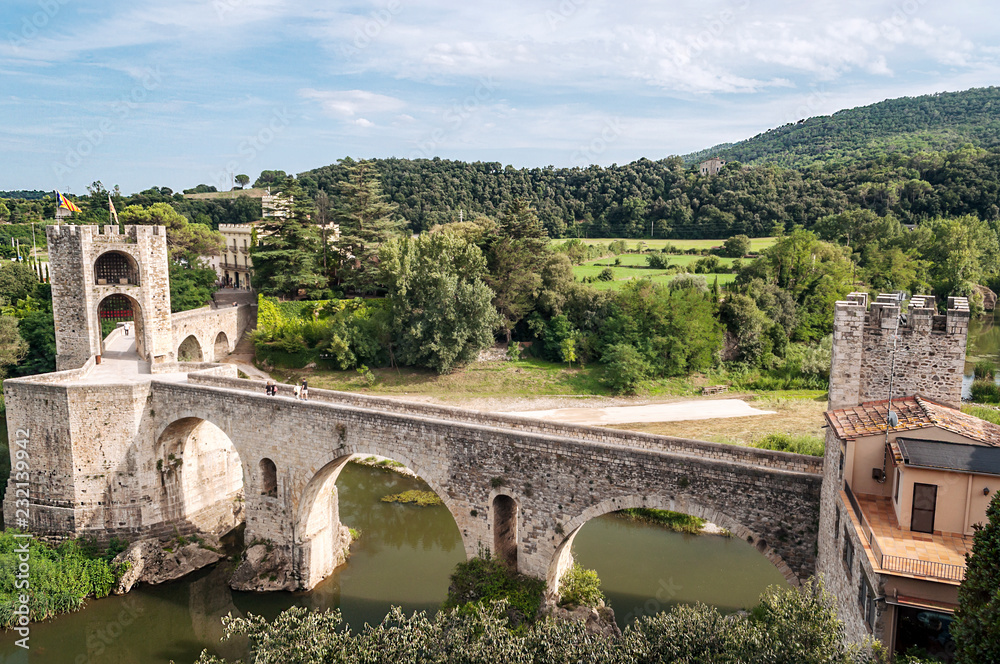 Bridge of Besalu in Catalonia