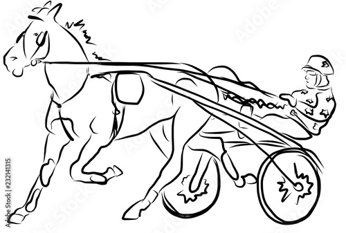 horse jumping obstacles during equestrian