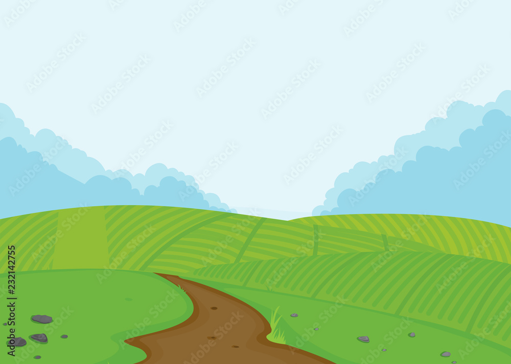 A farmland landscape background A farmland landscape background
