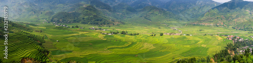 Terraced rice fields in Mu Cang Chai  Vietnam