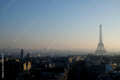 View towards Eiffel Tower in Paris © Timm