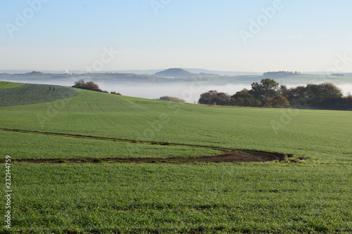 grüne Hügel über Thür, Eifel photo