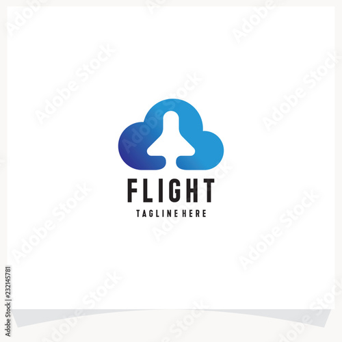 Cloud Flight Logo Designs Template
