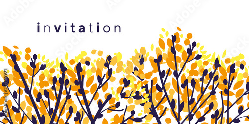 Colorful abstract autumn tr...