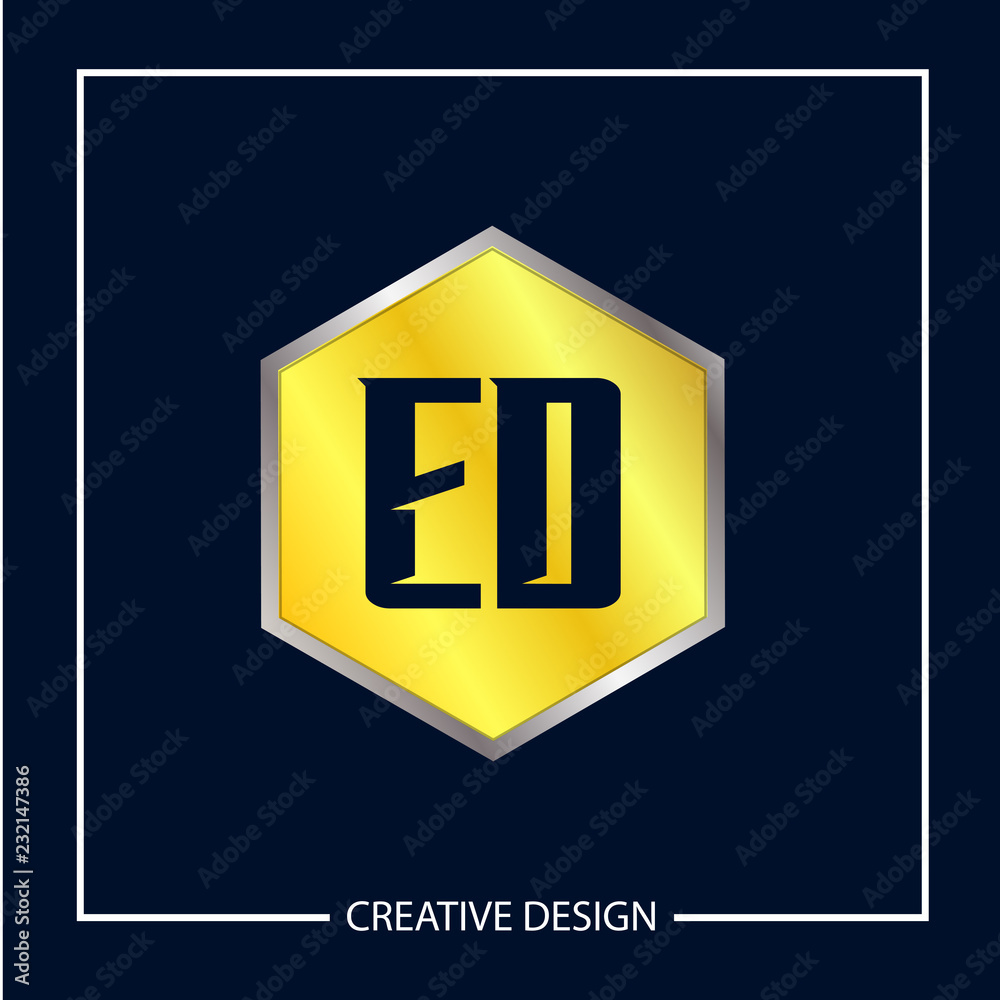 Initial Letter ED Logo Template Design Vector Illustration Initial Letter ED Logo Template Design Vector Illustration