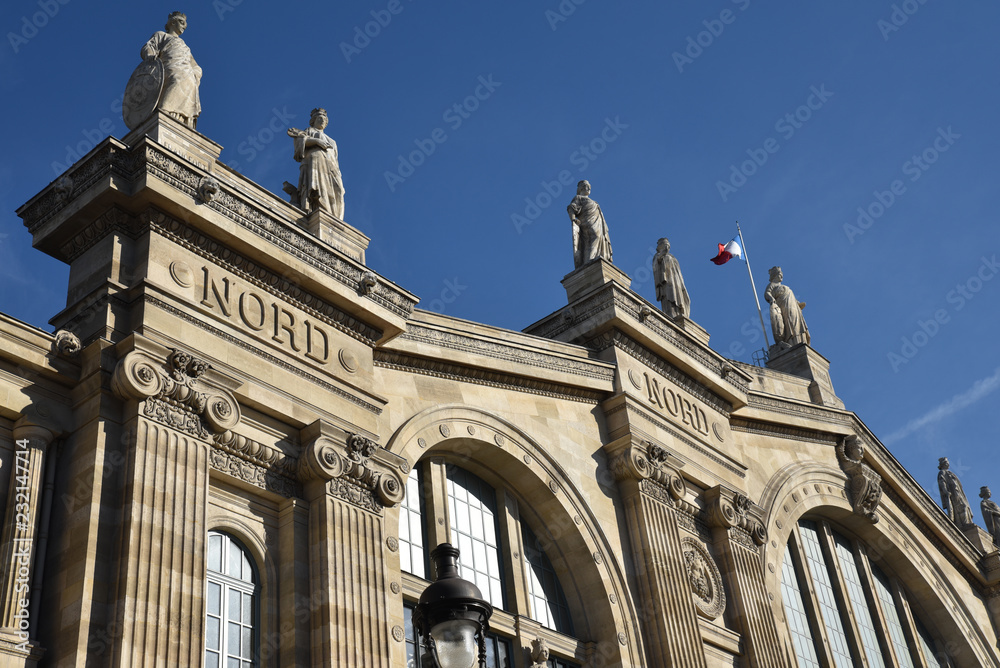 Gare du Nord à Paris, France
