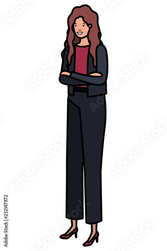 business woman avatar character