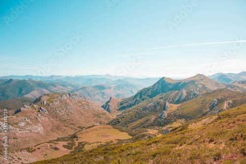 Amazing terrain of mountains range