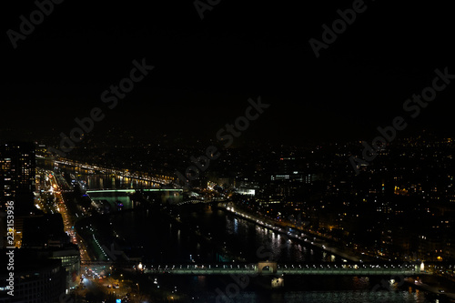 View over Paris by Night from Eiffel Tower