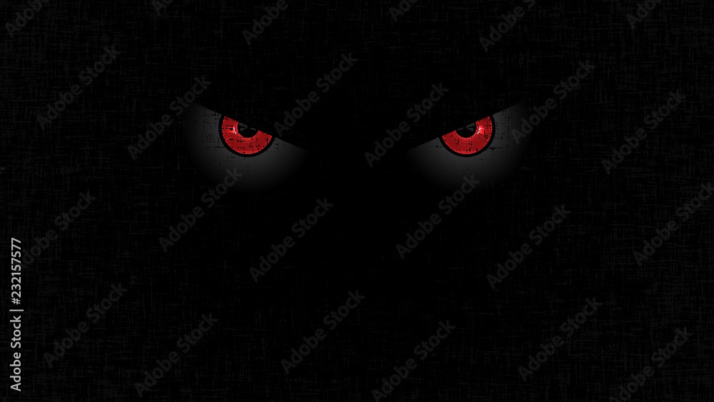 Halloween staring scary spooking evil eyes on dark grunge background Stock  Vector | Adobe Stock