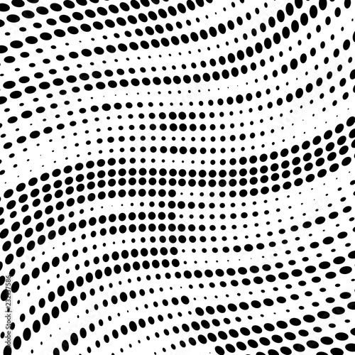 Abstract halftone pattern. Vector halftone dots background for design banners, posters, business projects, pop art texture, covers. Geometric black and white texture.