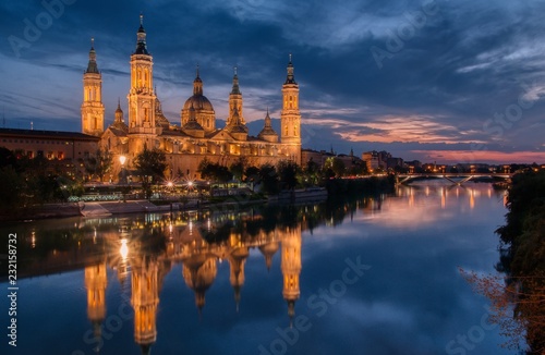 Basilica of Our Lady of the Pillar, Zaragoza, Spain. © StockPhotoAstur