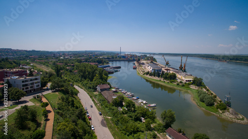 Ruse port at Danube river, Bulgaria