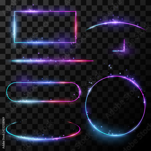 Light neon frames