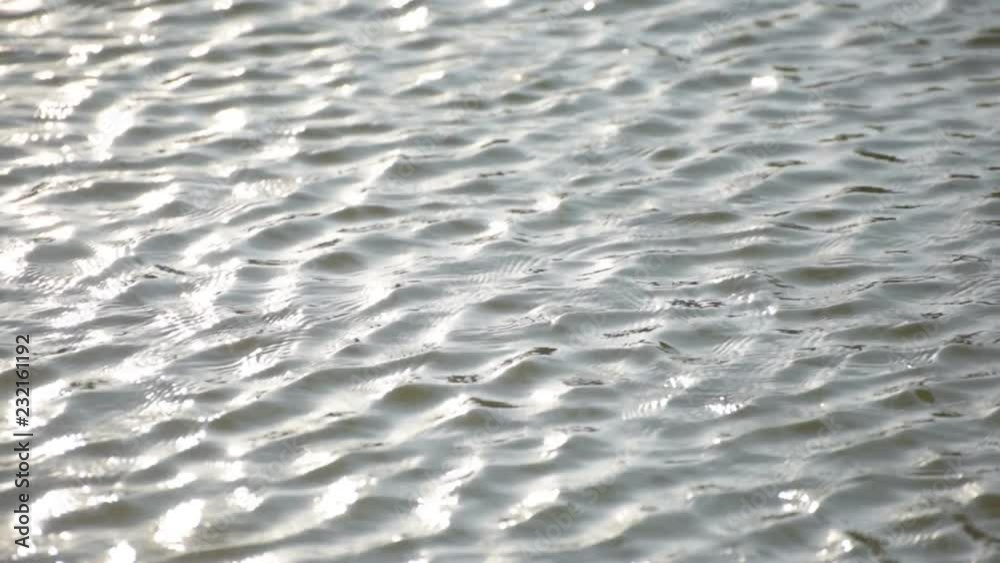 Intense ripple on water surface with sunlight reflection. Intense ripple on water surface with sunlight reflection.