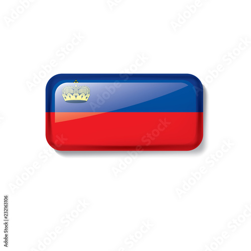 liechtenstein flag, vector illustration on a white background.
