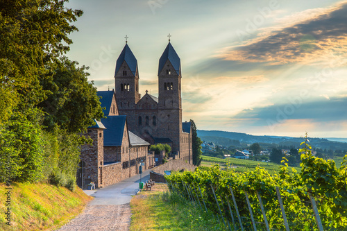 St Hildegard Abbey and vineyards, Rudesheim, Rhineland-Palatinate, Germany photo