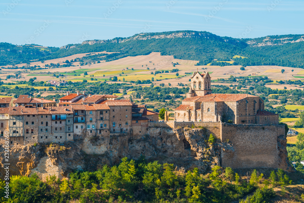 Spain, Castile and Leon, Frias. It is considered the smallest city in Spain. Spain, Castile and Leon, Frias. It is considered the smallest city in Spain.