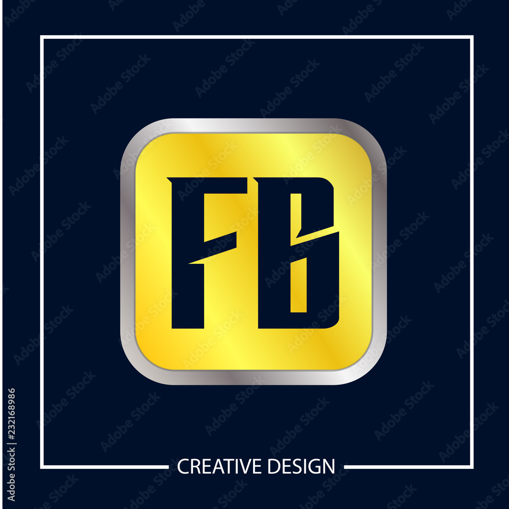 Initial Letter FB Logo Template Design Vector Illustration Initial Letter FB Logo Template Design Vector Illustration