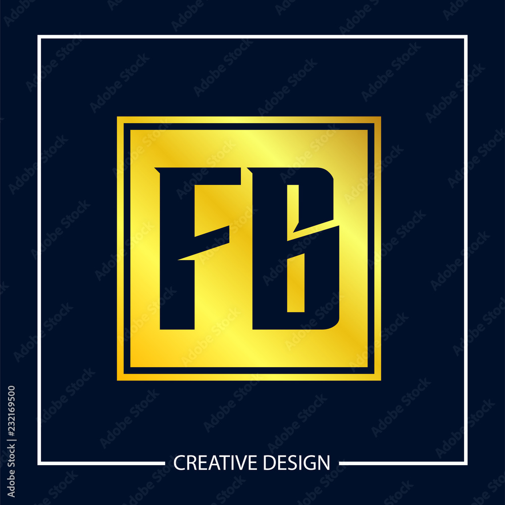 Initial Letter FB Logo Template Design Vector Illustration Initial Letter FB Logo Template Design Vector Illustration