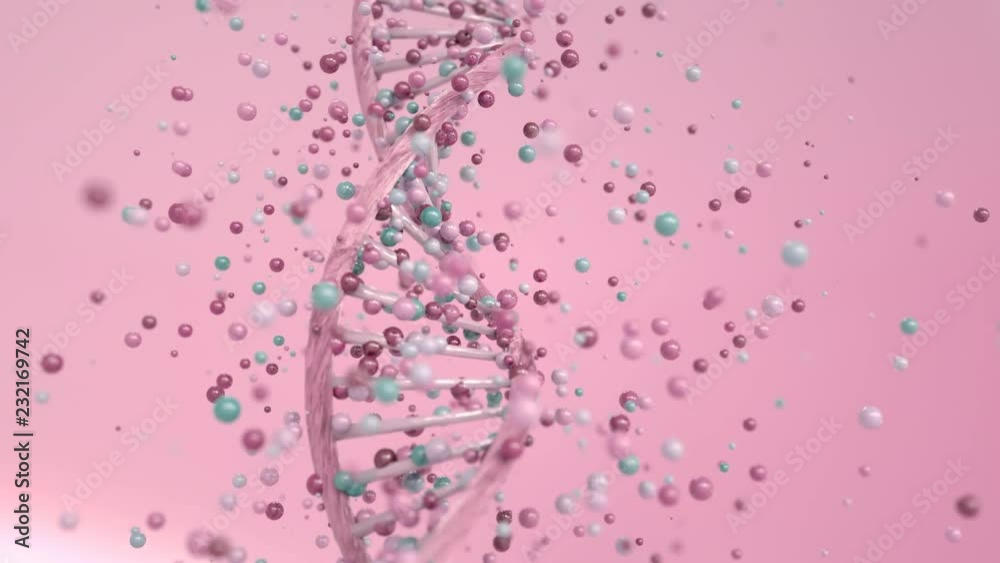 4K DNA Gene Editing Concept. 3D Animation. 4K DNA Gene Editing Concept. 3D Animation.
