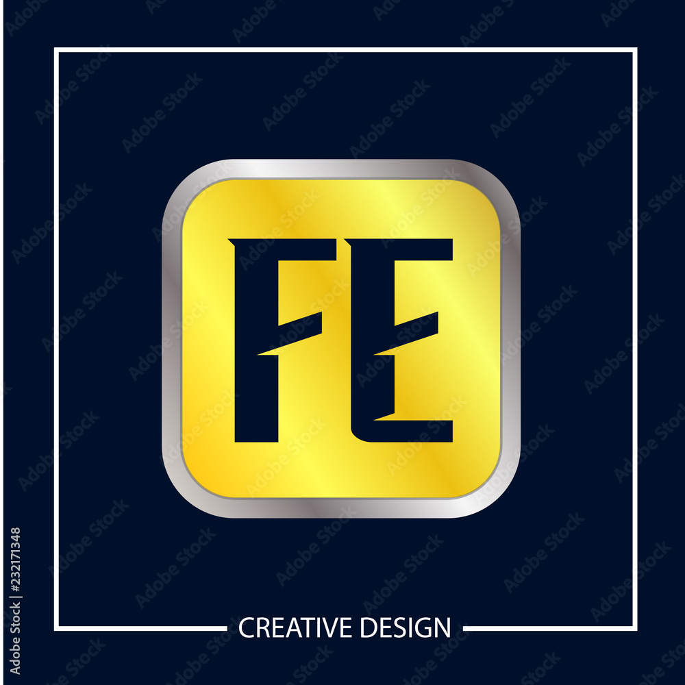 Initial Letter FE Logo Template Design Vector Illustration Initial Letter FE Logo Template Design Vector Illustration