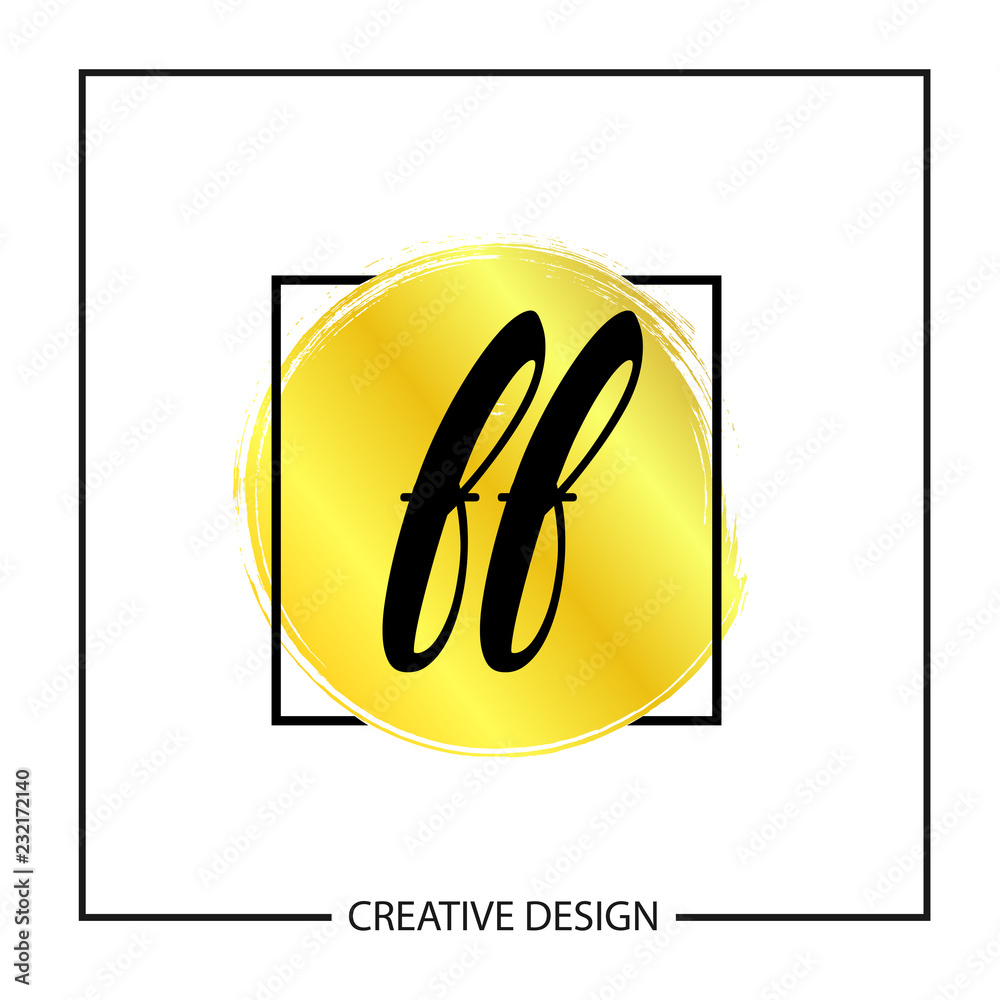 Initial Letter FF Logo Template Design Vector Illustration