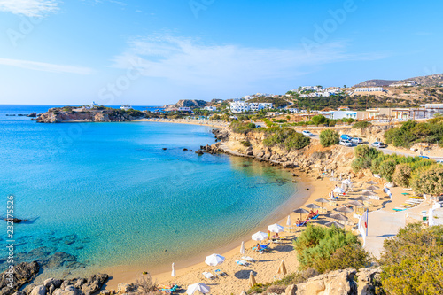 Amazing bay with beach in Ammopi village on sea coast of Karpathos island, Greece © pkazmierczak