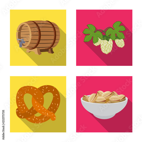 Vector design of pub and bar icon. Collection of pub and interior vector icon for stock.