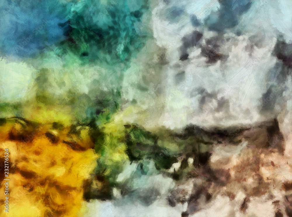 Unique grunge texture. Beautiful watercolor painting digital abstract background. Creative pattern. Design backdrop template.