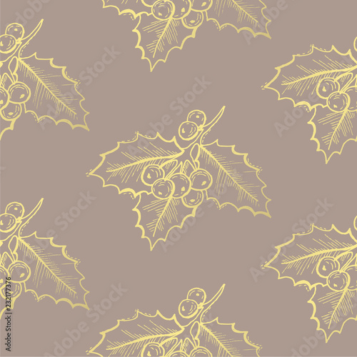 golden seamless pattern