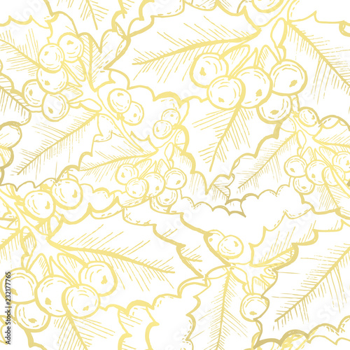 golden seamless pattern