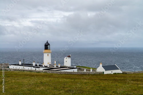 Dunnet Head  most northern point of the UK mainland with Lighthouse in background