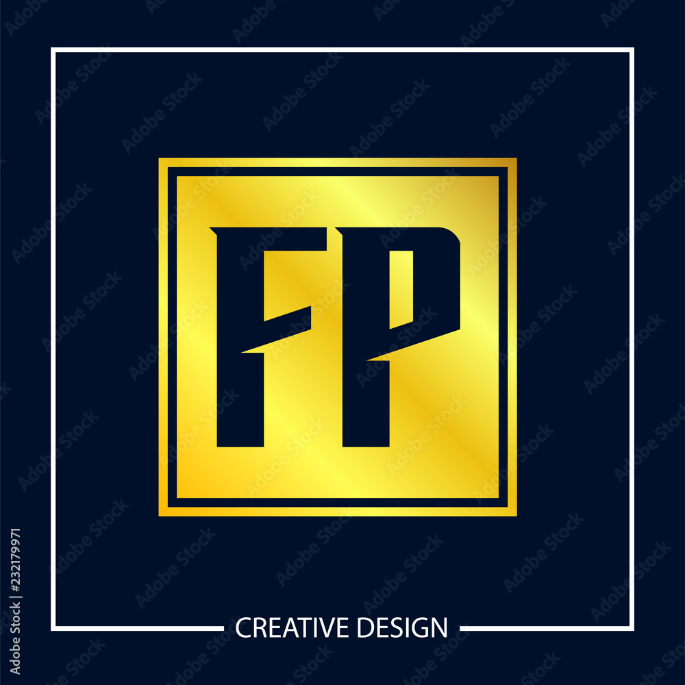 Initial Letter FP Logo Template Design Vector Illustration Initial Letter FP Logo Template Design Vector Illustration