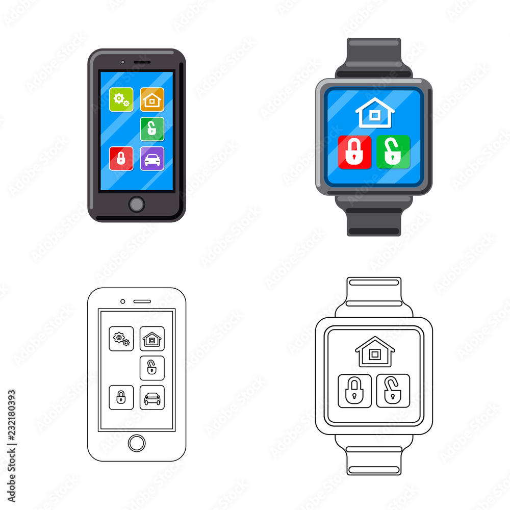 Vector design of office and house icon. Collection of office and system vector icon for stock. Vector design of office and house icon. Collection of office and system vector icon for stock.