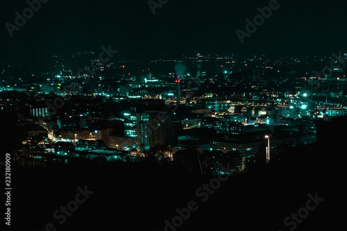 A city at night