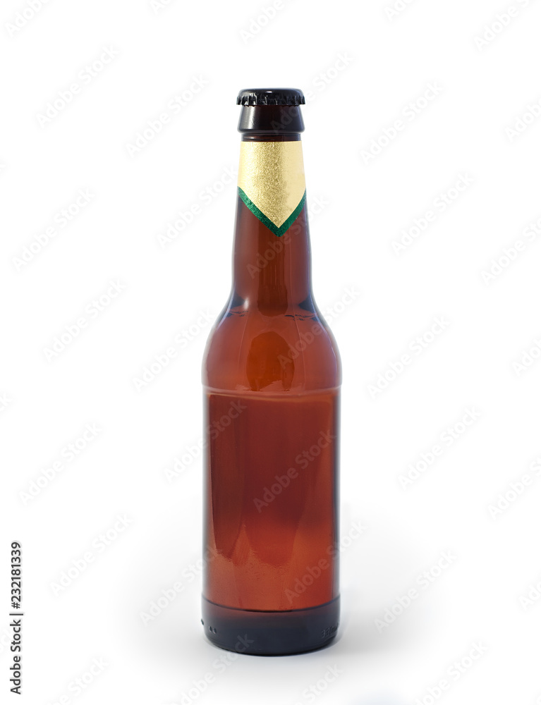 Blank beer bottle without label, Mock-Up