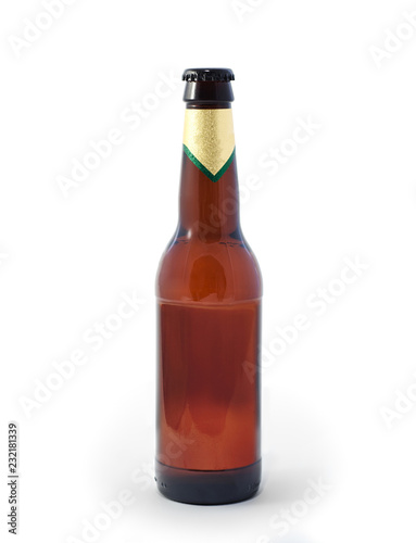 Blank beer bottle without label, Mock-Up