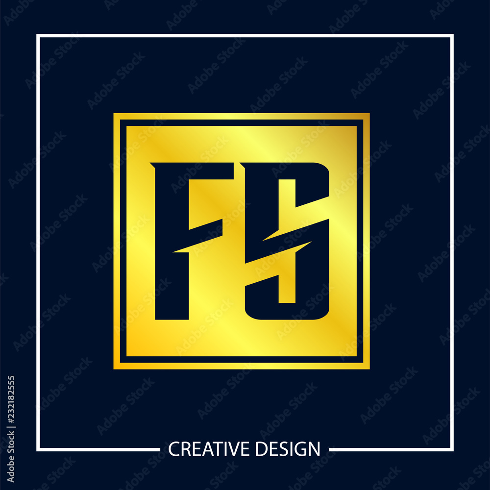 Initial Letter FS Logo Template Design Vector Illustration Initial Letter FS Logo Template Design Vector Illustration