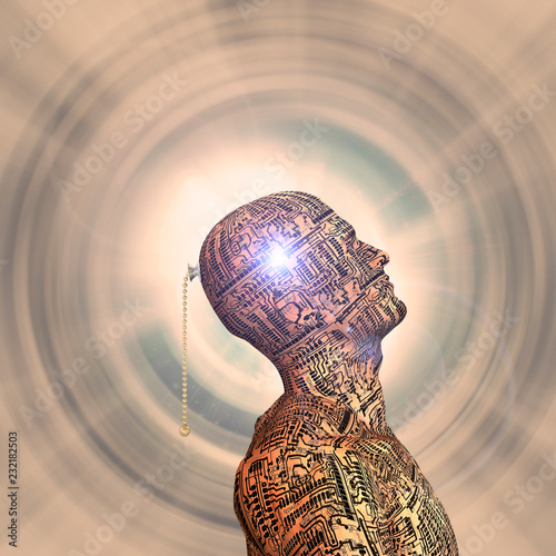 Foto Cyborg with switch