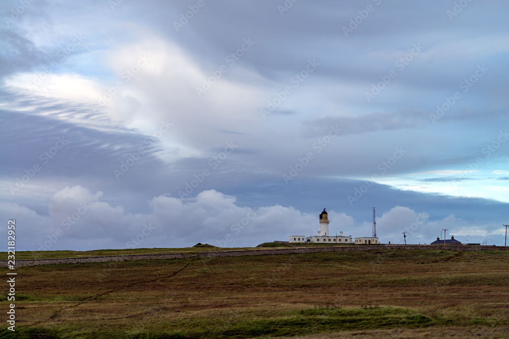 Noss Head Lighthouse near Wick in Scotland Noss Head Lighthouse near Wick in Scotland