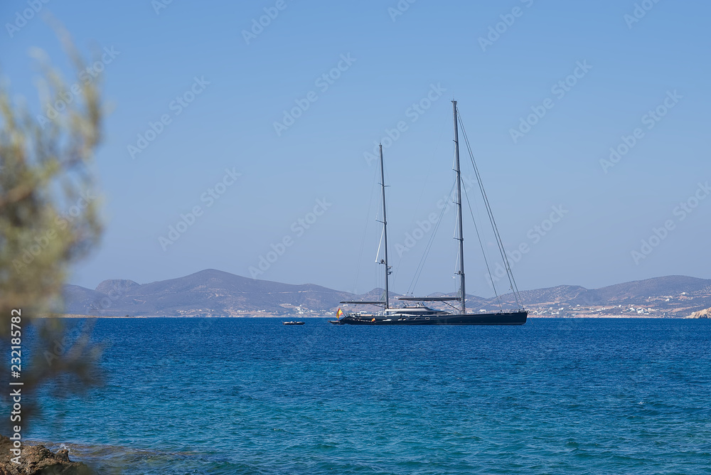 Aliki beach - Aegean sea - Paros Cyclades island - Greece Aliki beach - Aegean sea - Paros Cyclades island - Greece