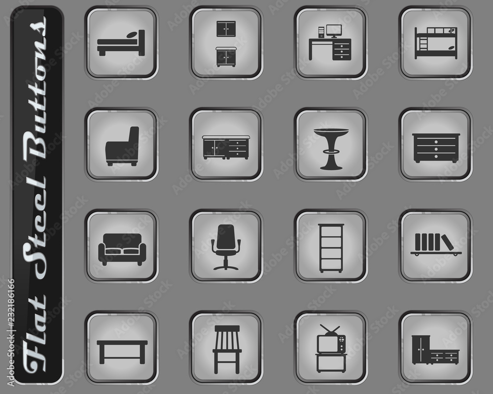 Furniture simply icons