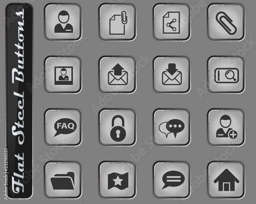forum interface icon set