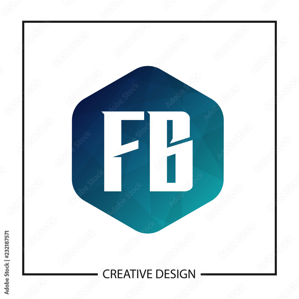 Initial Letter FB Logo Template Design Vector Illustration Initial Letter FB Logo Template Design Vector Illustration